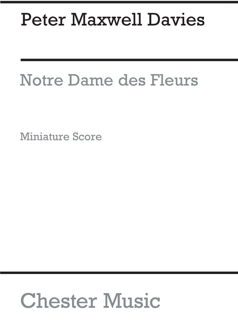 Notre Dame Des Fleurs Miniature